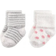 Hudson 8-Pack Dots and Stripes Chenille Socks - Pink/Grey