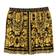 Versace Kid's Baroque Print Pleated Skirt - Black