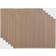 Design Imports Ribbed Place Mat Brown (48.26x33.02)