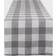 Design Imports Buffalo Check Tablecloth Grey (182.88x35.56cm)