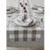 Design Imports Buffalo Check Tablecloth Grey (182.88x35.56cm)