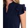 CeCe Pintuck Ruffled Blouse - Navy J