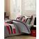 Mi Zone Pipeline Bedspread Red (228.6x167.64)