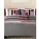 Mi Zone Pipeline Bedspread Red (228.6x167.64)