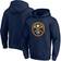 Fanatics Denver Nuggets Icon Primary Logo Fitted Pullover Hoodie Sr