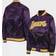 Mitchell & Ness Los Angeles Lakers Hardwood Classics Satin Raglan Full-Snap Jacket Youth