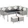 OutSunny 860-093V70 Patio Dining Set, 1 Table incl. 1 Sofas