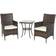 OutSunny Rattan Bistro Set Garden Chair Table Bistro Set