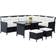 OutSunny 860-025 Outdoor Lounge Set, 1 Table incl. 3 Sofas