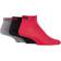 Puma Plain Quarter Socks 3-pack - Black/Red/Grey