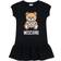 Moschino Pixelated Teddy Bear Fleece Dress - Black