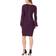 Calvin Klein Chiffon Bell Sleeve Sheath Dress - Aubergine