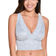 Cosabella Never Say Never Metallics Curvy Plungie Longline Bralette - Dove Gray Silver