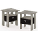 Furinno Andrey Bedside Table 40x40cm 2pcs