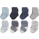 Hudson 8-Pack Stripe Chenille Socks - Navy/Grey