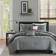 Intelligent Design Daryl Bedspread Gray (228.6x172.72cm)
