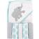 Luvable Friends Hooded Towel with Washcloths 6-pack Ikat Elephant