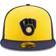 New Era Milwaukee Brewers Alternate Authentic Collection On-Field 59Fifty Fitted Hat Men - Navy/Yellow