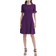 DKNY Flounce Fit & Flare Dress - Wine