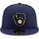 New Era Milwaukee Brewers Home Authentic Collection On-Field 59Fifty Fitted Hat Men - Navy