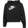 NIKE Sportswear Club Fleece Oversized Crop Graphic Hoodie Women's - Black/White