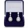 Jon Richard Drop Earrings - Silver/Transparent