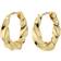 Pilgrim Taffy Small Swirl Hoop Earrings - Gold