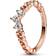 Pandora Regal Swirl Tiara Ring - Rose Gold/Transparent