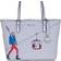 Michael Kors Signature PVC Carryall Shoulder Tote Handbag - Bright White Multi