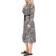 Michael Kors Zebra Print Button Front Midi Dress - Bone