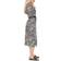 Michael Kors Zebra Print Button Front Midi Dress - Bone