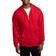 Fruit of the Loom Eversoft Fleece Full Zip Hoodie Sweatshirt Unisex - Red