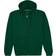 Fruit of the Loom Eversoft Fleece Full Zip Hoodie Sweatshirt Unisex - Green