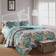 Greenland Home Fashions Nirvana Quilts Turquoise (228.6x228.6cm)
