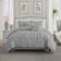 Swift Home Floral Pintuck Bedspread Grey (269.24x233.68cm)