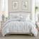 Swift Home Floral Pintuck Bedspread White (228.6x172.72cm)