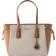 Michael Kors Voyager Medium Multi Function Top Zip Tote Bag - Vanilla/Acorn