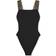 Versace Greca Border One-piece Swimsuit - Black