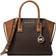 Michael Kors Avril Small Logo Top-Zip Satchel - Brn/Acorn