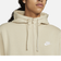 Nike Sportswear Club Fleece Full-Zip Hoodie - Rattan/White