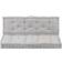 vidaXL 120x80x10cm 2-pack Coussin de chaise Gris (120x80cm)