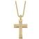 PalmBeach Cross Pendant Necklace - Gold/Transparent