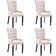 vidaXL 54x56x106cm 4-pack Kitchen Chair 41.7" 4pcs