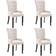vidaXL 54x56x106cm 4-pack Silla de Cocina 106cm 4pcs