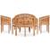 vidaXL 3059964 Outdoor Lounge Set, 1 Table incl. 2 Chairs & 1 Sofas