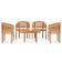 vidaXL 3059963 Loungeset, 1 Bord inkl. 4 Stolar