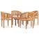 vidaXL 3059963 Loungeset, 1 Bord inkl. 4 Stolar