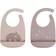 Done By Deer Ozzo Bibs Powder Pink 2-pack