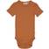 Wheat Short Sleeved Rib Body - Amber Brown