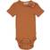 Wheat Short Sleeved Rib Body - Amber Brown